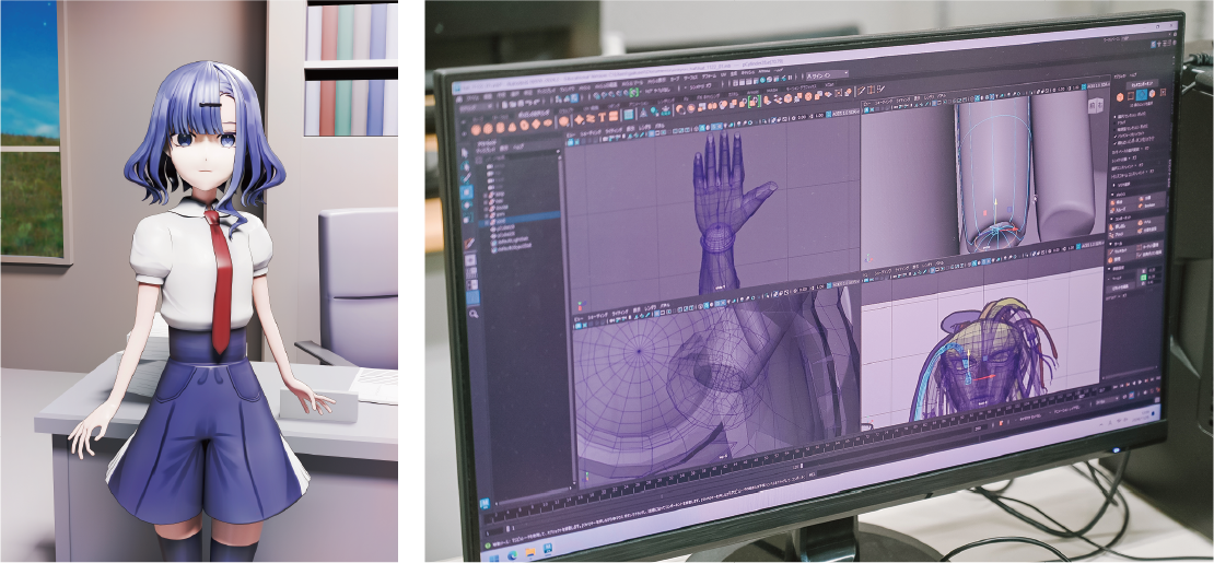 キャラクターモデリングⅠ・3DCG実習Ⅱ（キャラクター）