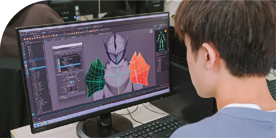3DCGによるキャラクター制作を習得