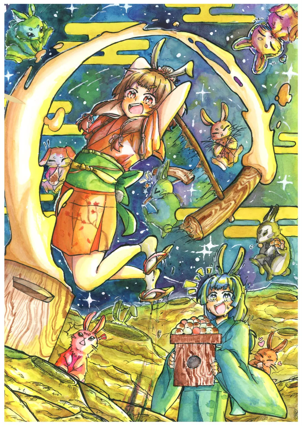 作品名:十五夜のうさぎたち